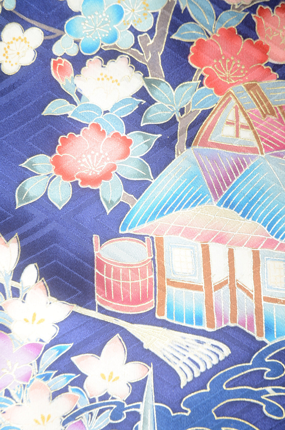 Long-sleeved kimono 6 items set / Furisode / FK#1-565