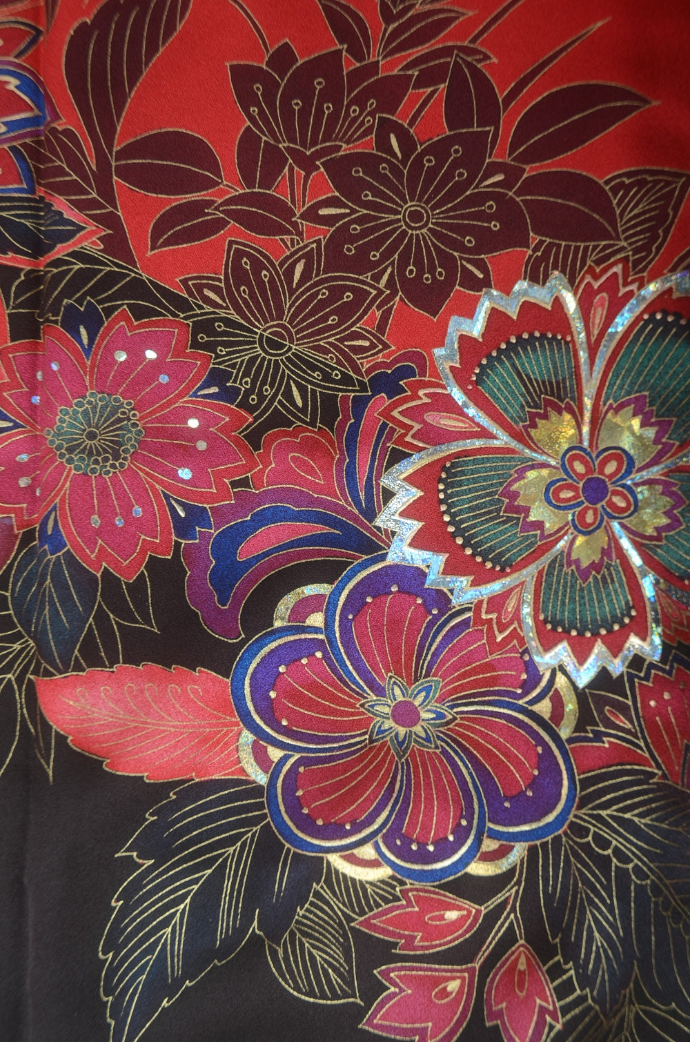 Long-sleeved kimono 6 items set / Furisode / FK#1-835