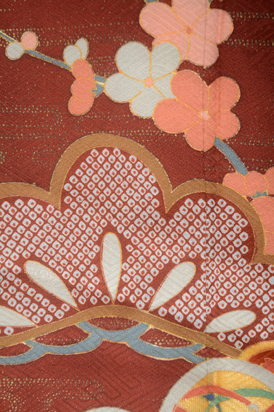 Long-sleeved kimono 6 items set / Furisode / FK#1-569