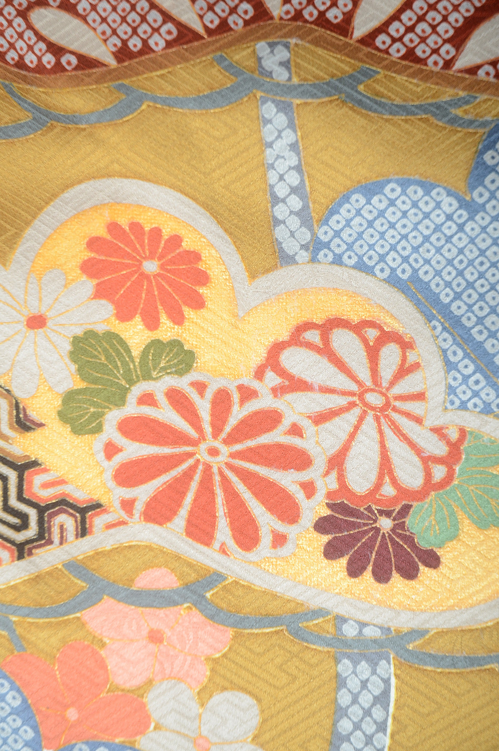 Long-sleeved kimono 6 items set / Furisode / FK#1-569
