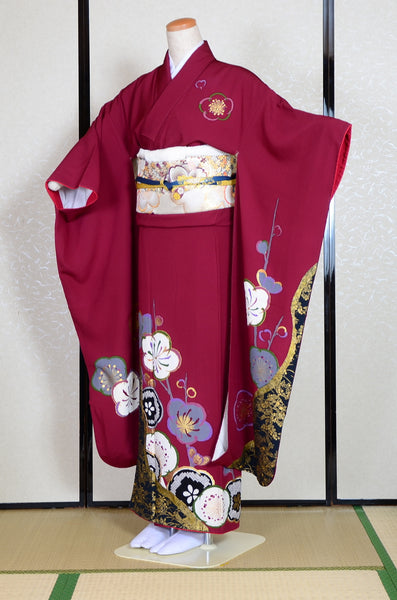 Long-sleeved kimono 6 items set / Furisode / FK#1-444