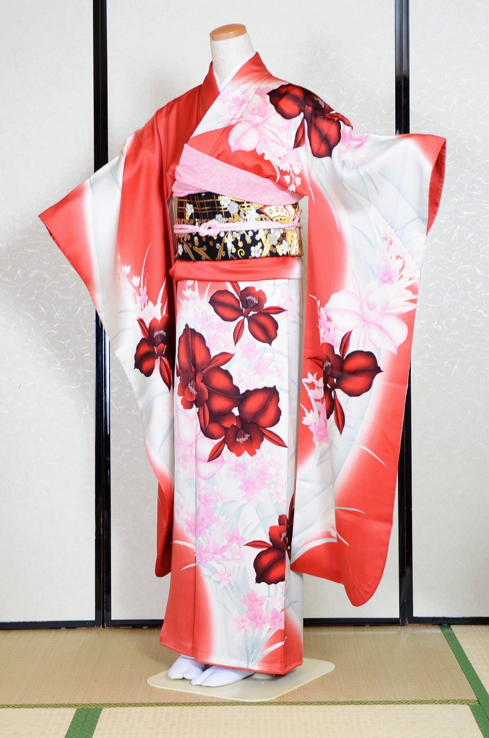 Long-sleeved kimono 6 items set / Furisode / FK#1-700