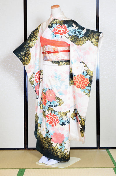 Long-sleeved kimono 6 items set / Furisode / FK#1-661