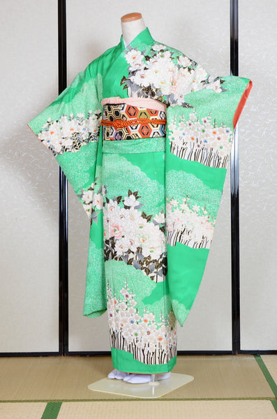 Long-sleeved kimono 6 items set / Furisode / FK#1-753