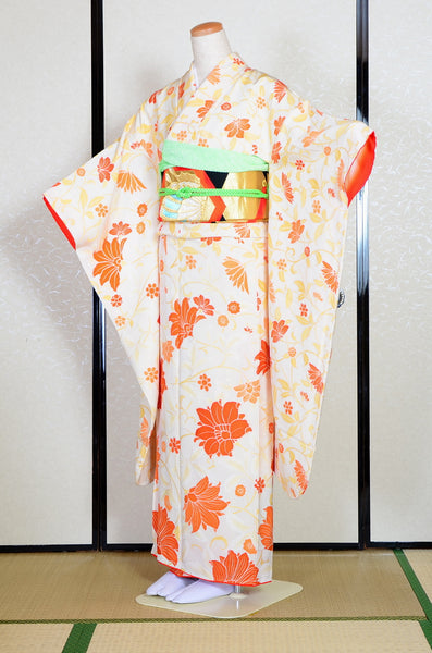 Long-sleeved kimono 6 items set / Furisode / FK#1-805