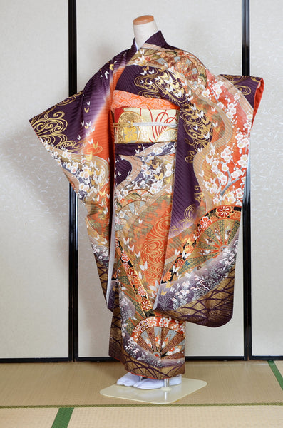 Long-sleeved kimono 6 items set / Furisode / FK#1-734