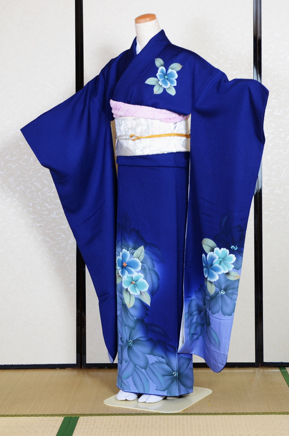 Long-sleeved kimono 6 items set / Furisode / FK#1-859