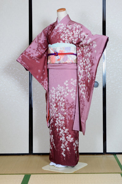 Long-sleeved kimono 6 items set / Furisode / FK#1-785