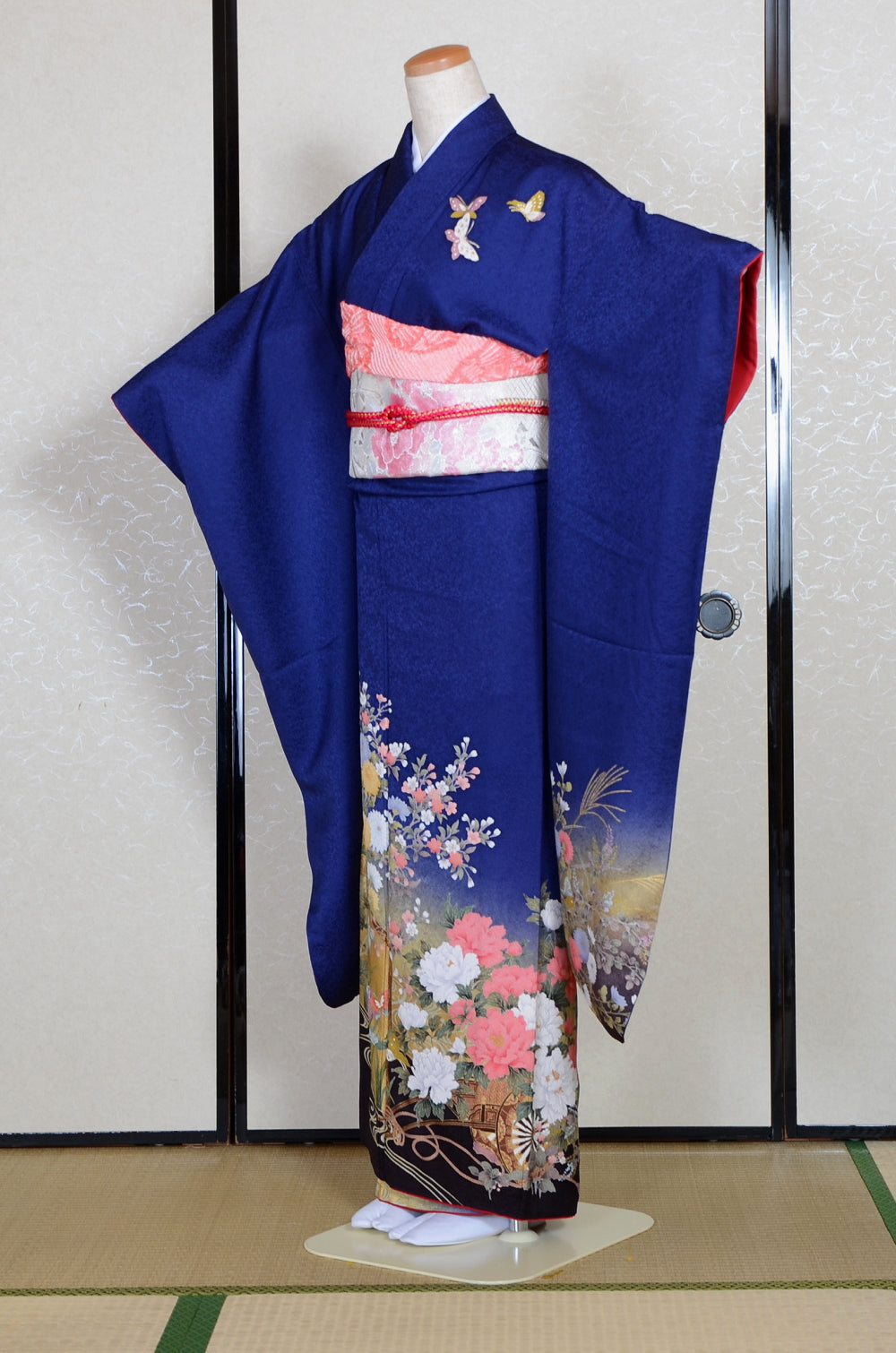 Long-sleeved kimono 6 items set / Furisode / FK#1-852