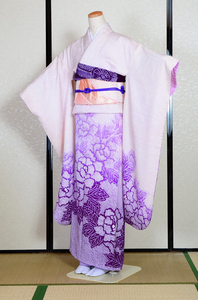Long-sleeved kimono 6 items set / Furisode / FK#1-824