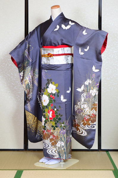 Long-sleeved kimono 6 items set / Furisode / FK#1-392