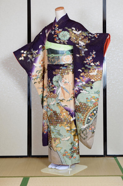 Long-sleeved kimono 6 items set / Furisode / FK#1-738