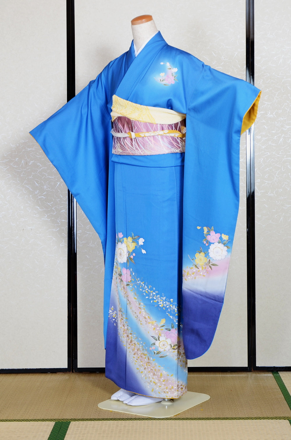Long-sleeved kimono 6 items set / Furisode / FK#1-857