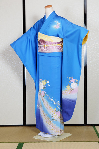Long-sleeved kimono 6 items set / Furisode / FK#1-857