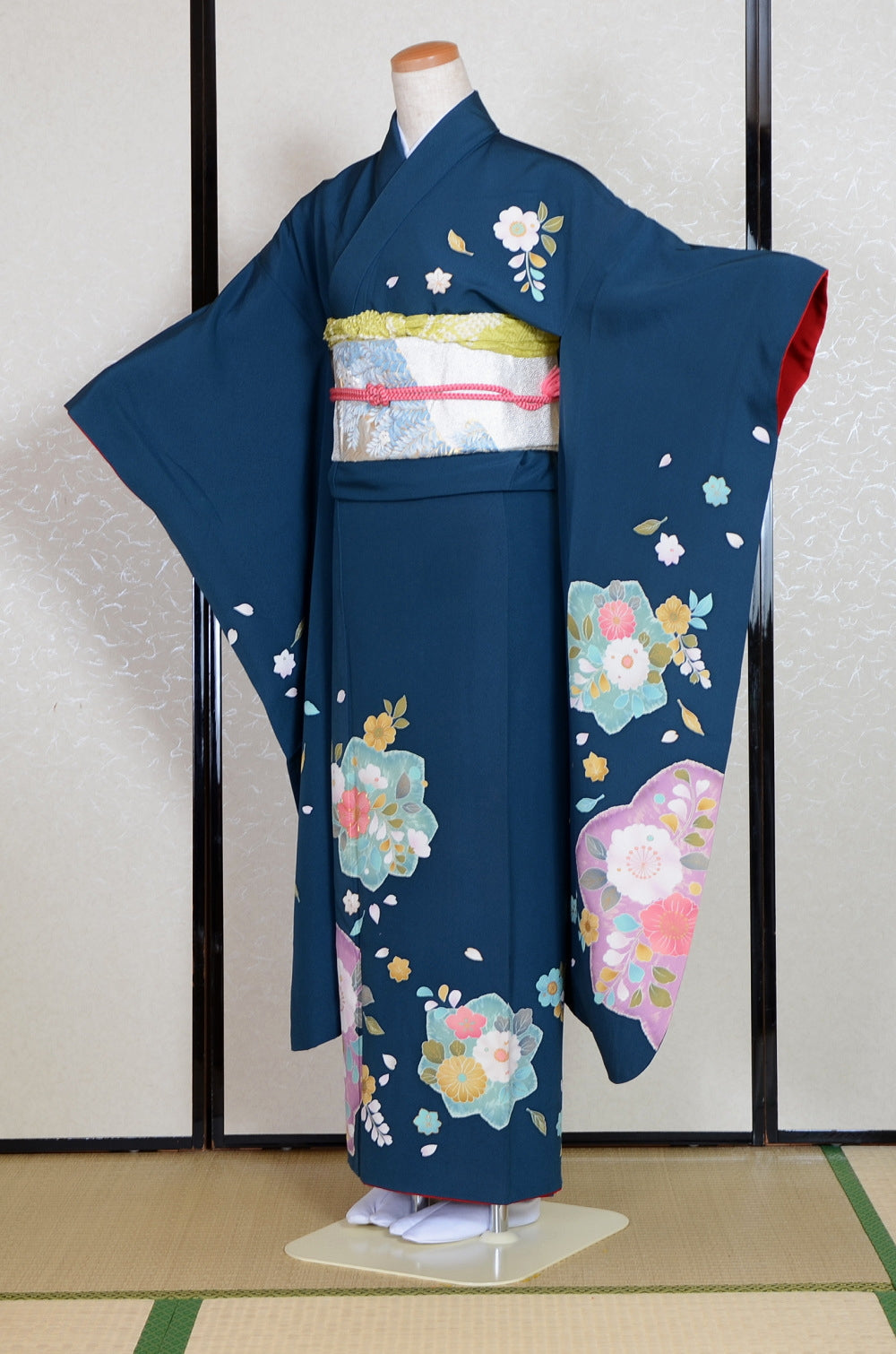 Long-sleeved kimono 6 items set / Furisode / FK#1-745