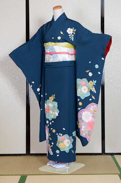 Long-sleeved kimono 6 items set / Furisode / FK#1-745