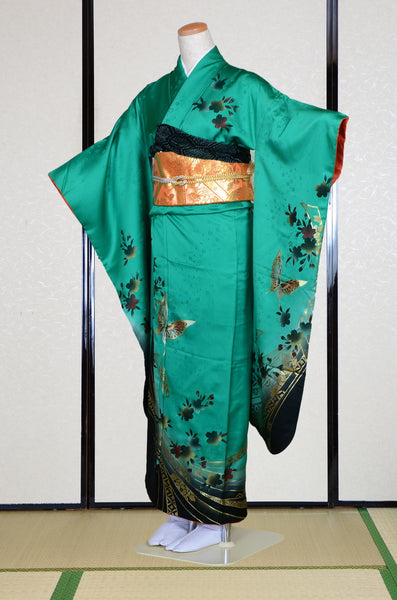 Long-sleeved kimono 6 items set / Furisode / FK#1-822