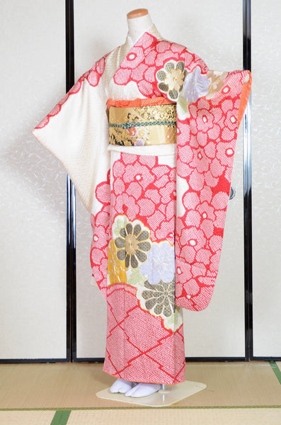 Long-sleeved kimono 6 items set / Furisode / FK#1-724