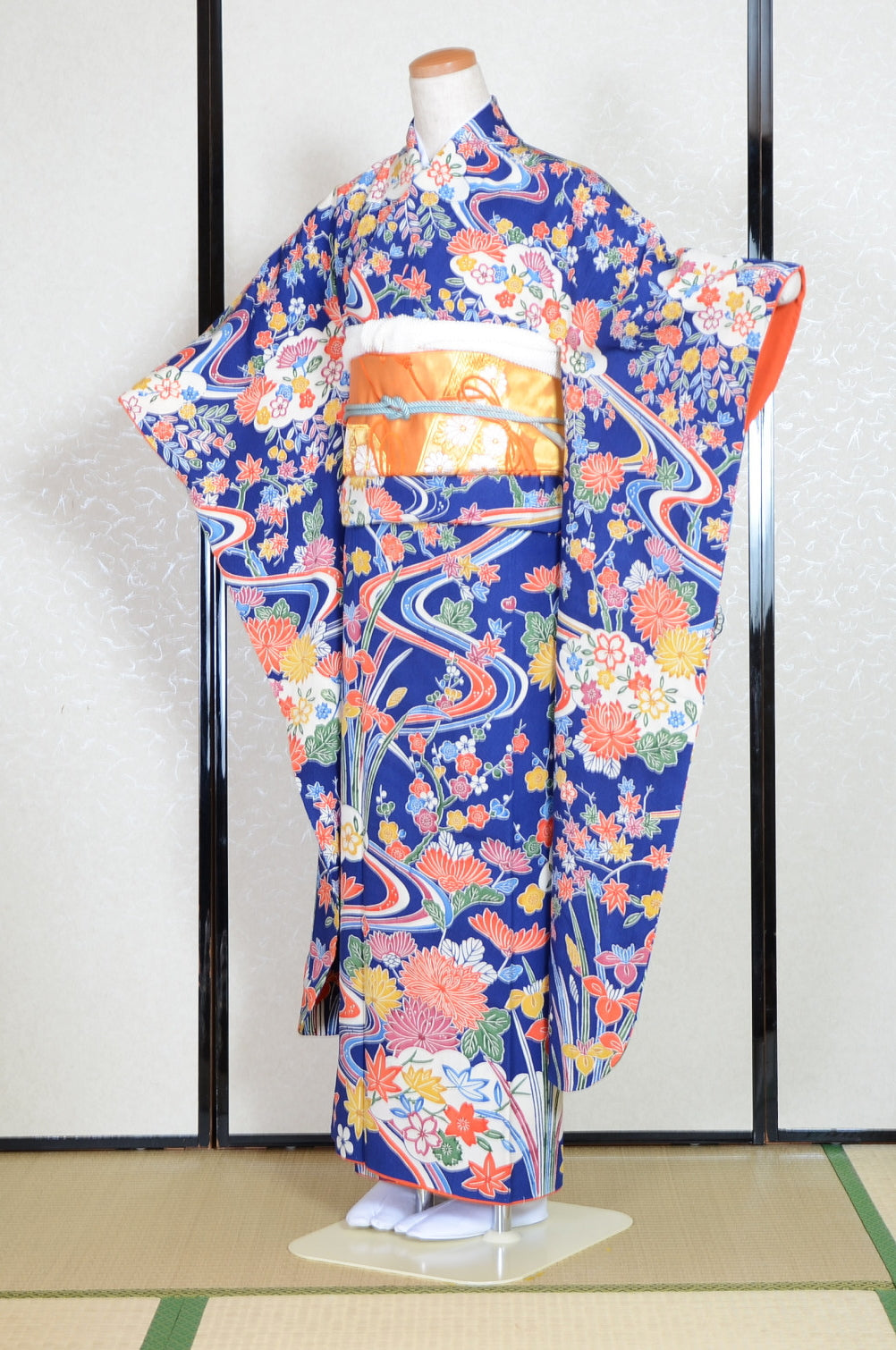Long-sleeved kimono 6 items set / Furisode / FK#1-578