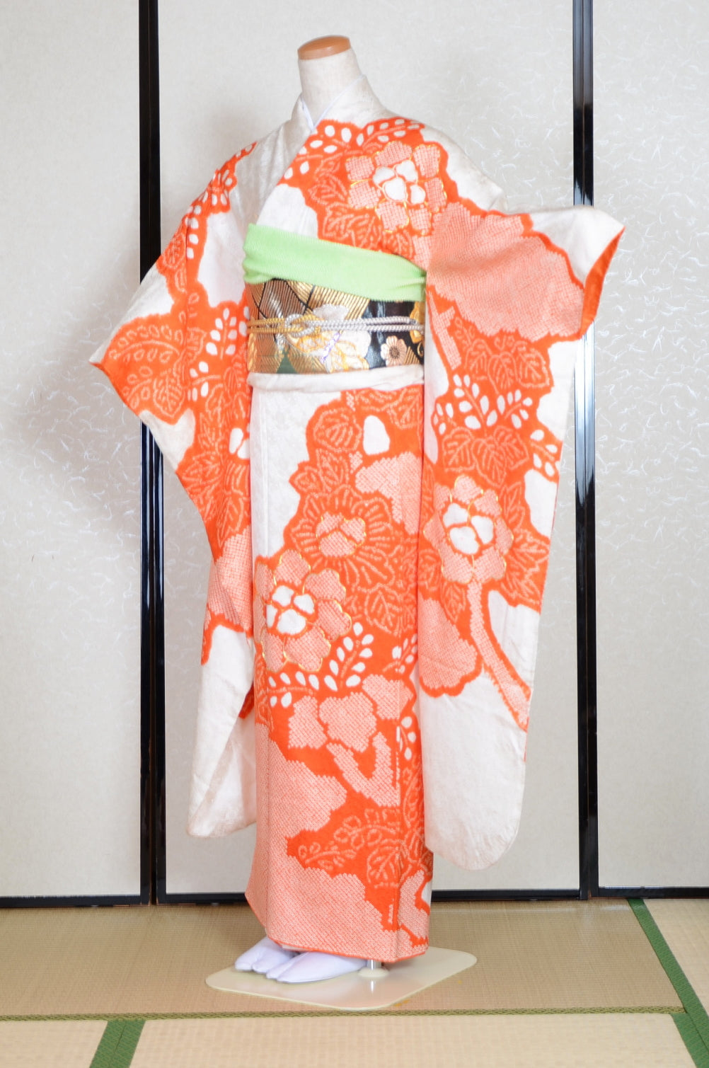 Long-sleeved kimono 6 items set / Furisode / FK#1-561