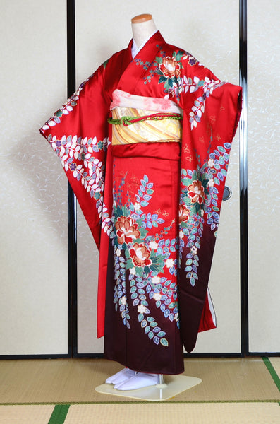 Long-sleeved kimono 6 items set / Furisode / FK#1-426
