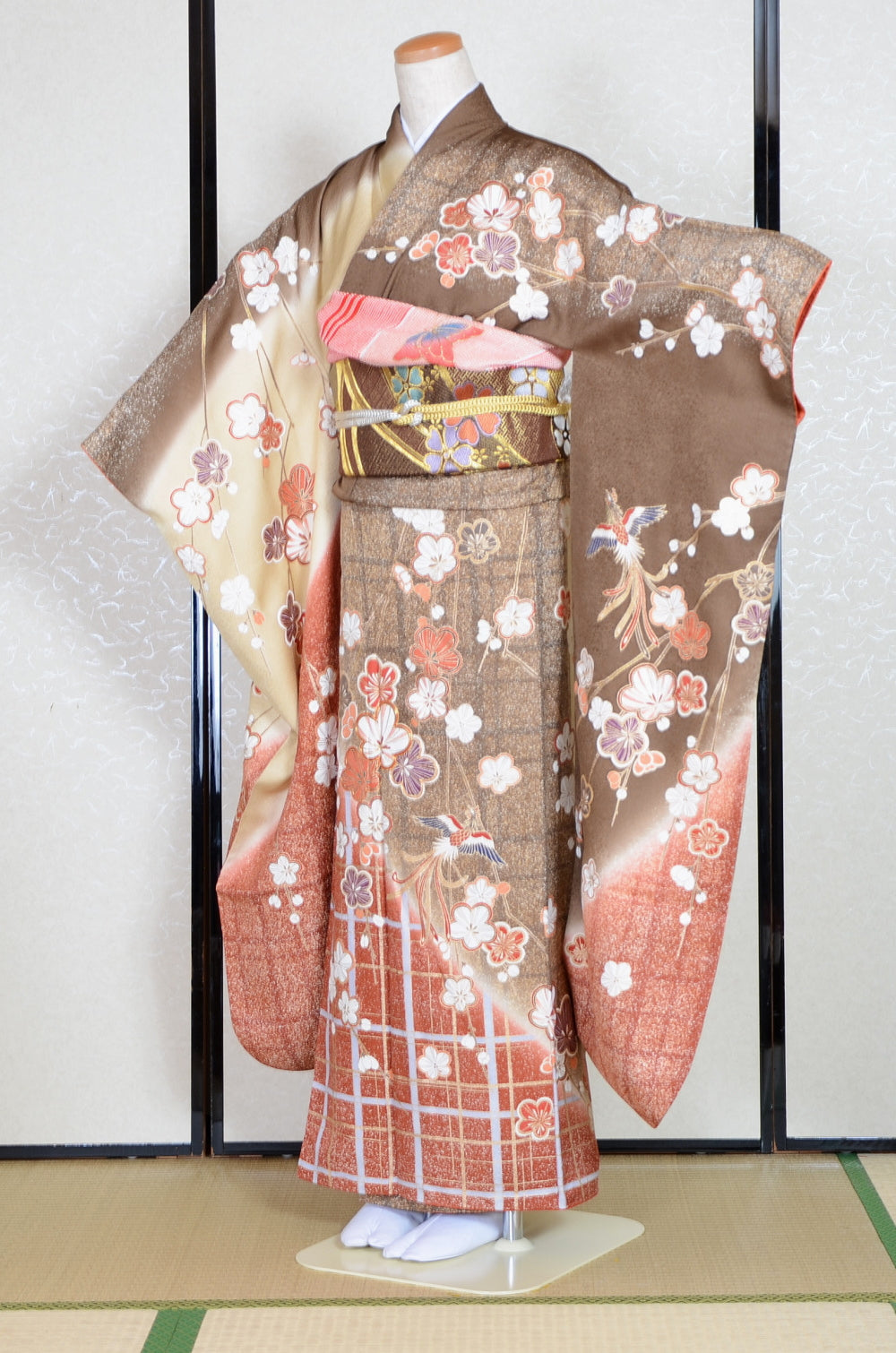 Long-sleeved kimono 6 items set / Furisode / FK#1-720