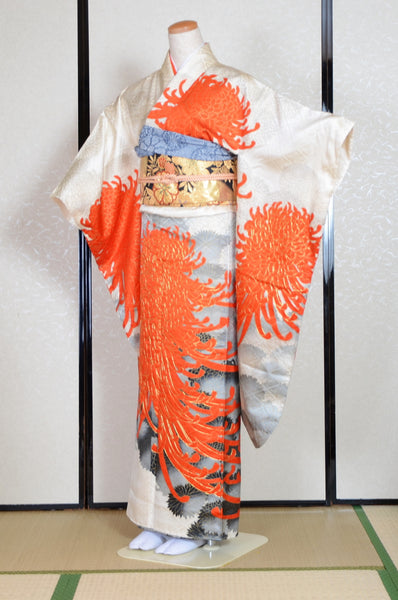 Long-sleeved kimono 6 items set / Furisode / FK#1-566