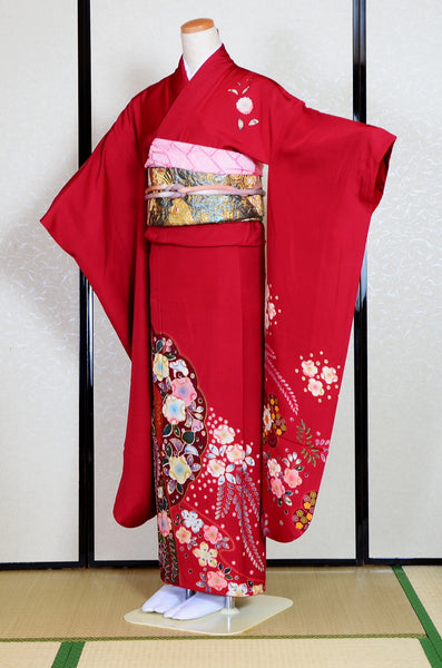 Long-sleeved kimono 6 items set / Furisode / FK#1-673