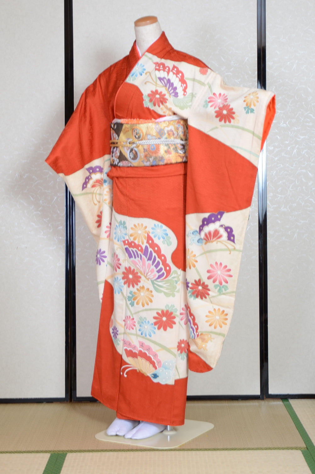 Long-sleeved kimono 6 items set / Furisode / FK#1-559