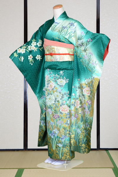 Long-sleeved kimono 6 items set / Furisode / FK#1-585