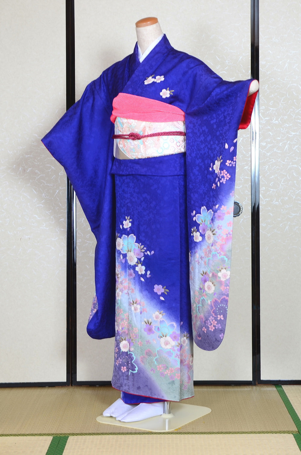Long-sleeved kimono 6 items set / Furisode / FK#1-421