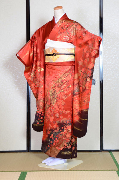 Long-sleeved kimono 6 items set / Furisode / FK#1-429
