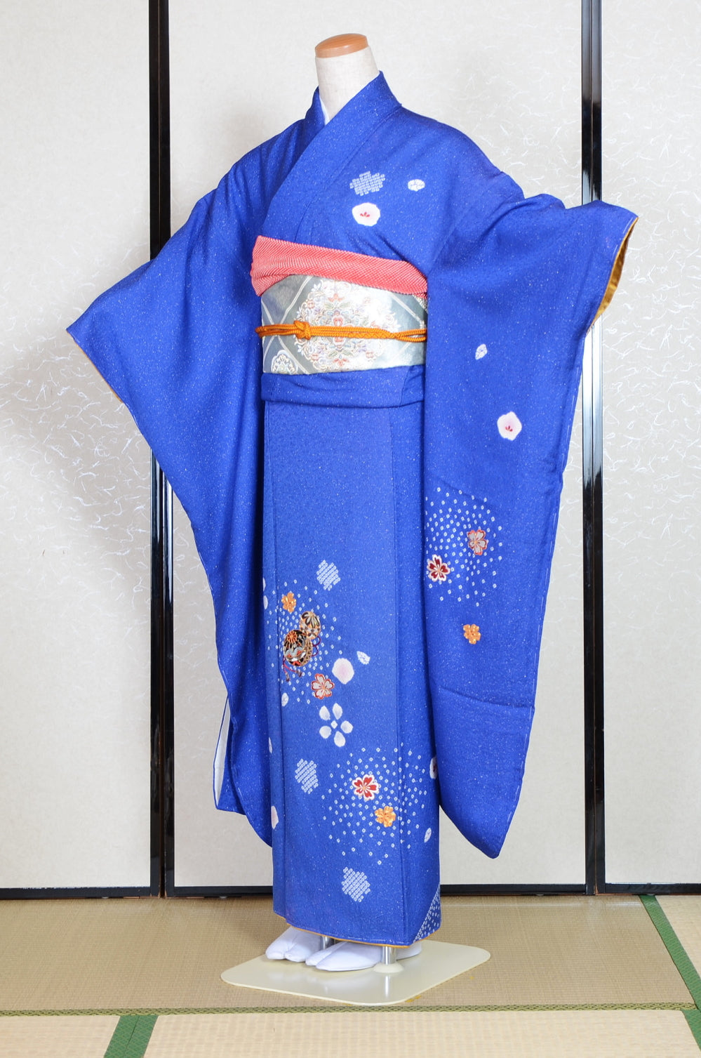 Long-sleeved kimono 6 items set / Furisode / FK#1-580