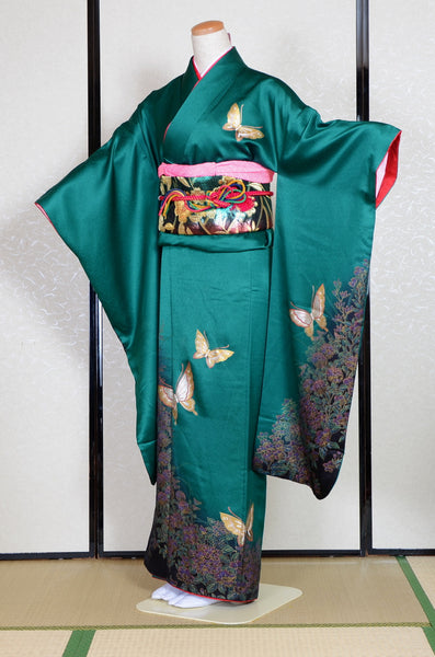 Long-sleeved kimono 6 items set / Furisode / FK#1-701