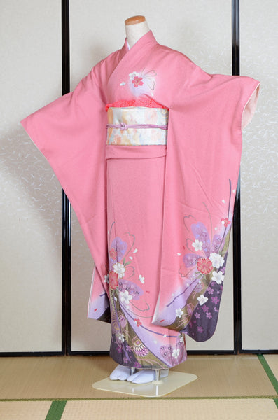 Long-sleeved kimono 6 items set / Furisode / FK#1-735