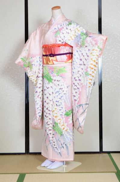 Long-sleeved kimono 6 items set / Furisode / FK#1-562