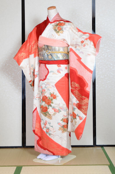 Long-sleeved kimono 6 items set / Furisode / FK#1-568