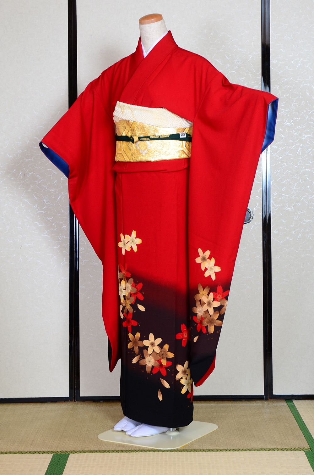 Long-sleeved kimono 6 items set / Furisode / FK#1-437