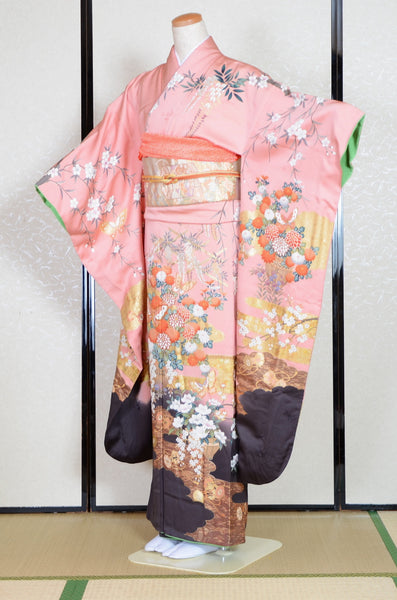 Long-sleeved kimono 6 items set / Furisode / FK#1-722