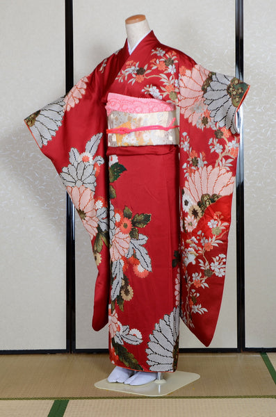 Long-sleeved kimono 6 items set / Furisode / FK#1-860