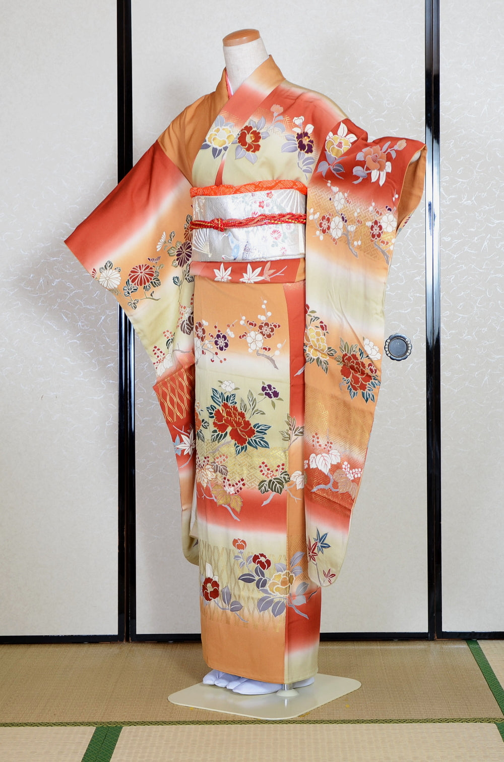 Long-sleeved kimono 6 items set / Furisode / FK#1-831