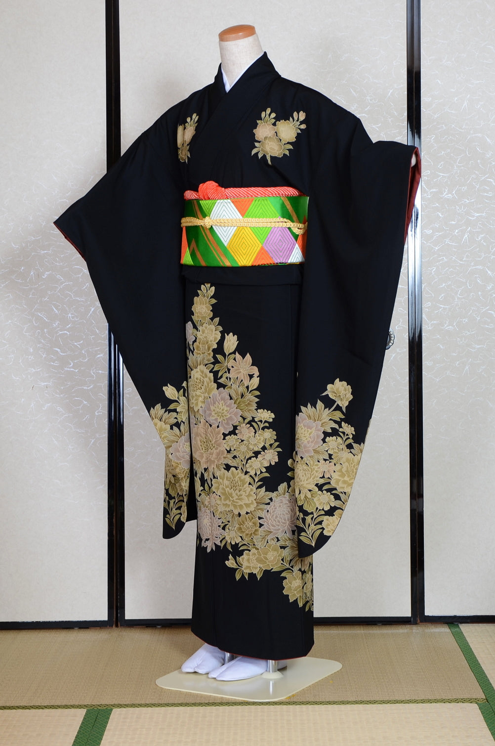 Long-sleeved kimono 6 items set / Furisode / FK#1-533