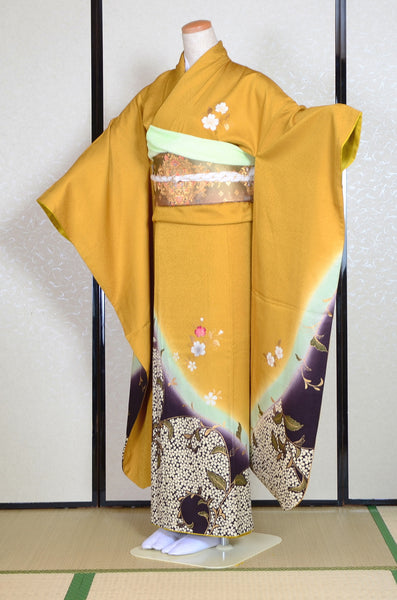 Long-sleeved kimono 6 items set / Furisode / FK#1-422
