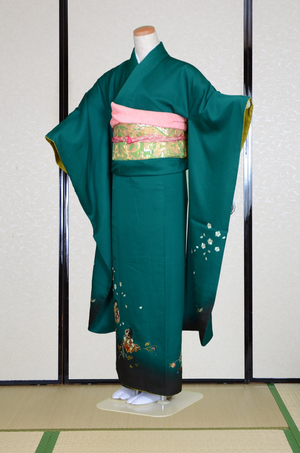 Long-sleeved kimono 6 items set / Furisode / FK#1-538