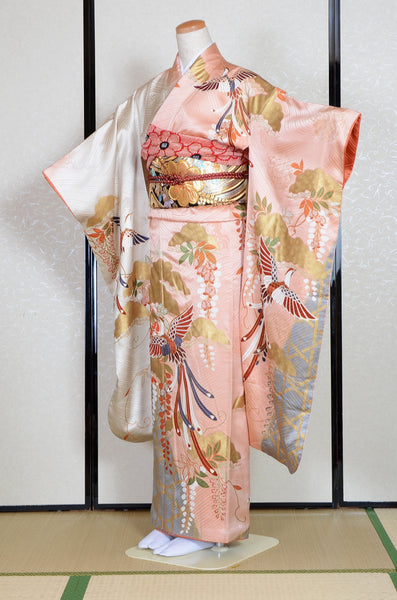 Long-sleeved kimono 6 items set / Furisode / FK#1-699
