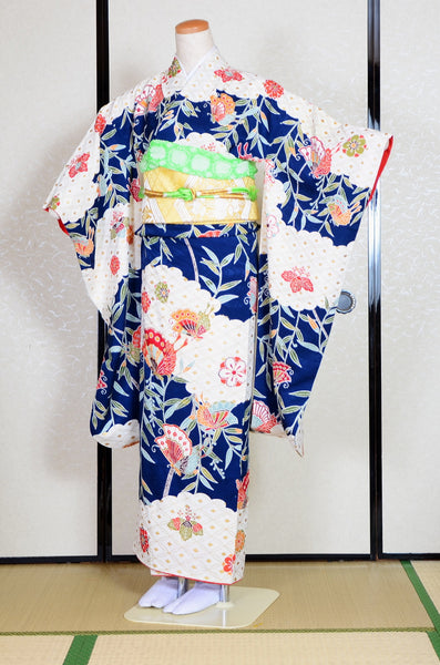 Long-sleeved kimono 6 items set / Furisode / FK#1-445