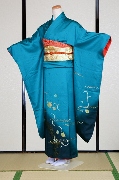 Long-sleeved kimono 6 items set / Furisode / FK#1-756