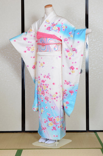Long-sleeved kimono 6 items set / Furisode / FK#1-759
