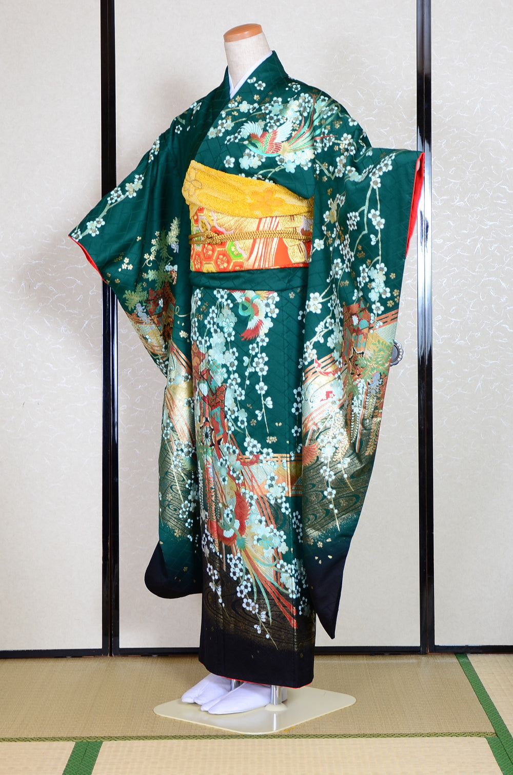 Long-sleeved kimono 6 items set / Furisode / FK#1-440