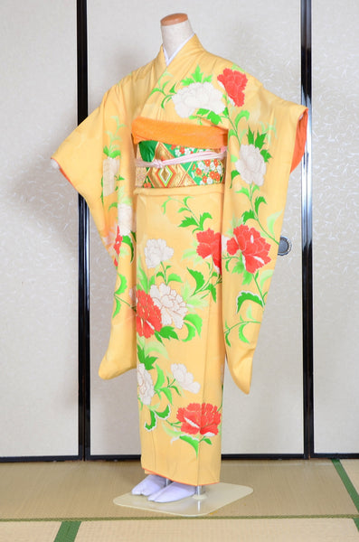 Long-sleeved kimono 6 items set / Furisode / FK#1-435